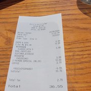 March 8 receipt