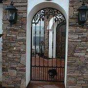 Custom entry way walkway gate