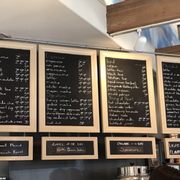 Coffee menu