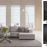 SmartPrivacy Faux Wood Blinds