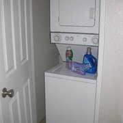 Stackable washer/dryers in every residence