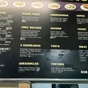 Updated menu prices 2024