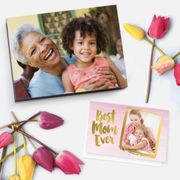 a mother's day card with tulips