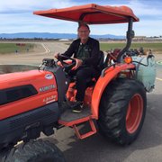 Tracy treating the Corning Municipal Airport for vegetation management.