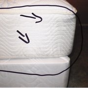 This is what you get when you order a "new" mattress at Holbrook's. And they won't refund your money!!!!
