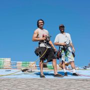 Anthony & Cody, hard at work!