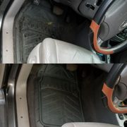 Drivers area before and after