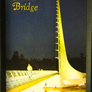 my sundial bridge at night magnet - photo by Mary Hollowell