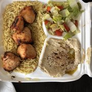 Chicken kabob plate