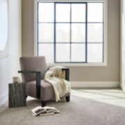 a chair and a book