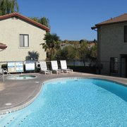 When the lake is too overwhelming, try the pool or jacuzzi!