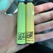 fake one on the left(dark side) real one on the right(dragon)