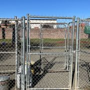Chico Animal Shelter, play yard entry pen.