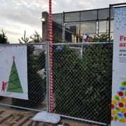 Fence rental to secure a Christmas tree vendor for the season