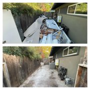 TJ Yard Junk Removal Before and After