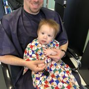 7month old baby boys 1st haircut