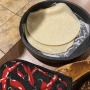 Corn steamed tortillas, average.