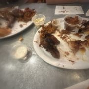 sampler plate (halfway eaten)