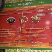 Breakfast menu