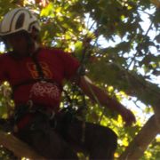 Great climber with safety always on his mind.
