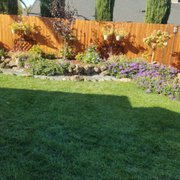 Everything you see, except fence, We designed & installed.