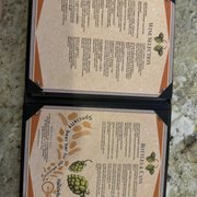 Drink menu