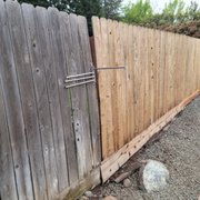 Look familiar? This is an oxidized fence vs what it can be restored to. Pretty cool, huh?