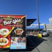a food truck in a parking lot