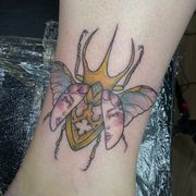 Lady/ Bug Tattoo By Jessica
