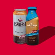 a can of espresso and a can of iced coffee