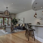 Custom bar & lounging area!
