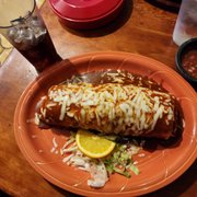 Wet carne asada burrito