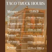 TACO TRUCK HOURS