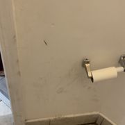 Filthy walls and floors