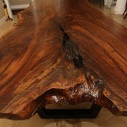 A table made by a Wineland Walnut customer