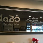 Conference room window signage