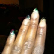 Nail pratice..with glitters