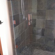 a walk in shower