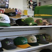 John Deere merchandise available in store.