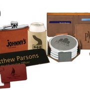 Personalized leather engraved items.  Here are some photos of a small portion of items available.  Chico engraving on any items.