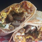 Golfers breakfast burrito