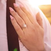 Nails done  here for my engagement shoot.