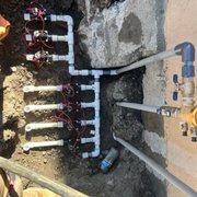 Hose spout converted and attached to valves completed