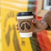 Branding on our Hot Toffee Nut Latte with Whole Milk
