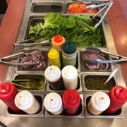 Condiments bar