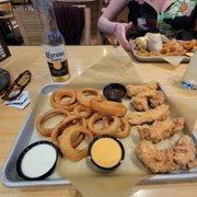 Chicken was tough and hard!