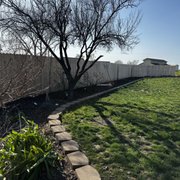 Fence Construction before staining