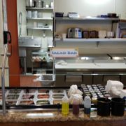 the kitchen counter and countertop