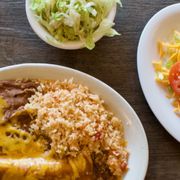 two plates of mexican food