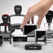 Rubber Stamps are our specialty.  Rubber stamps come in a variety of sizes from tiny to very large.